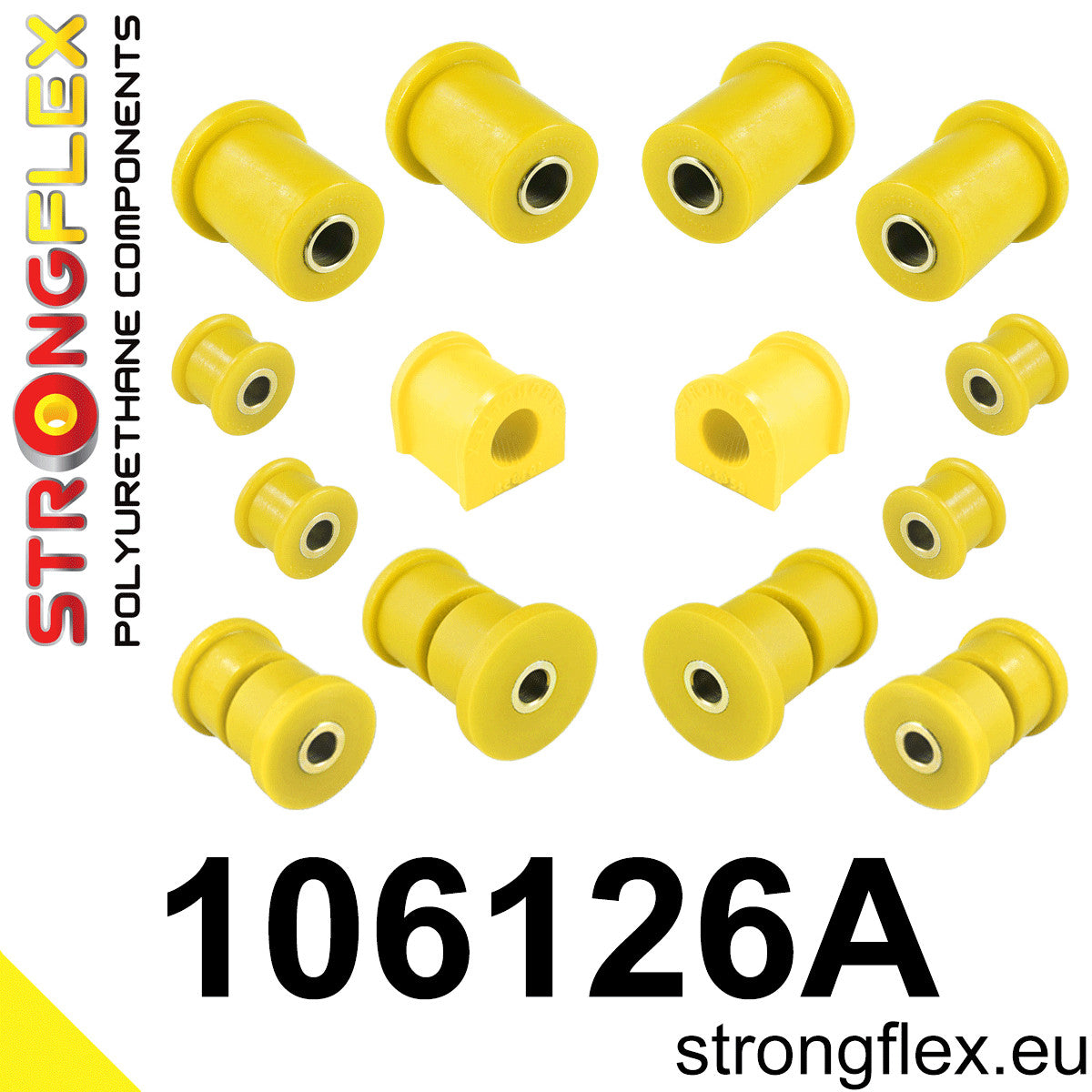 Strongflex 106126A 90ShA SPORT front suspension bush kit for Mazda MX-5 NA
