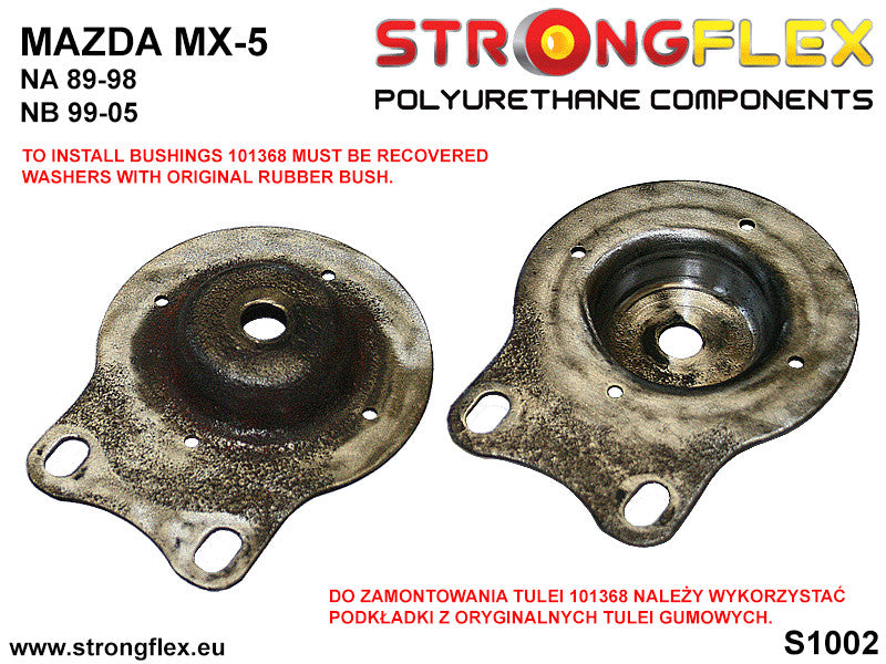 Strongflex 101368A 90ShA Sport rear differential mount bush for Mazda MX-5 NA and NB