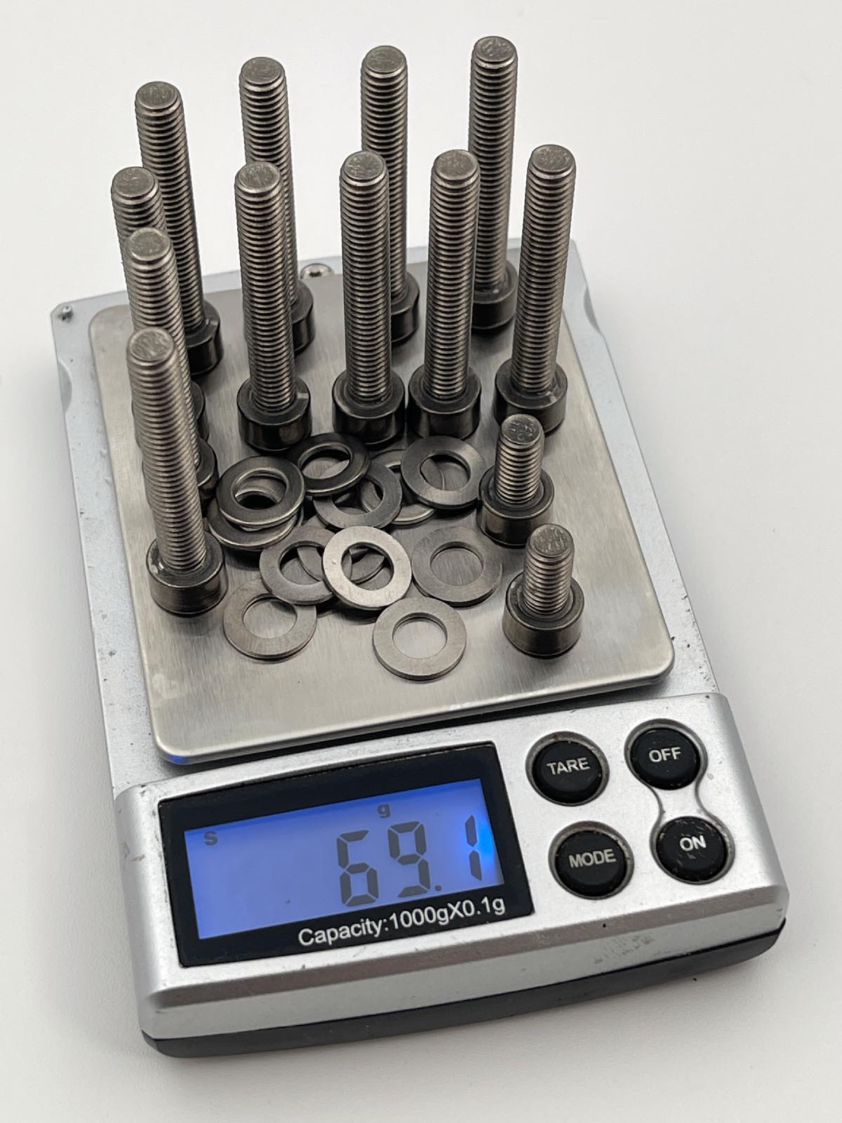 Ultra-lightweight titanium valve cover bolts for MX-5 NA & NB